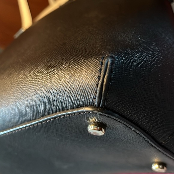 Kate Spade   Dome top Satchel   Color block beige/black  Crossbody  Cedar Street - Picture 11 of 16